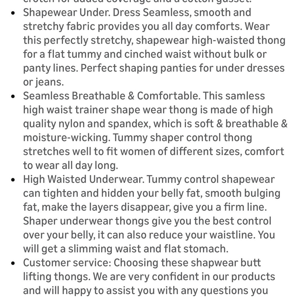 2 pairs High-Waist Seamless thong shape wear size large - Picture 4 of 5